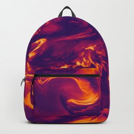 Vaporous Flower Backpack | Texture, Liquid, Graphic, Dusk, Marble, Purple, Painting, Digital, Waves, Graphicdesign 