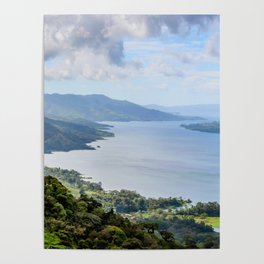 Tropical Vibes Water Mountains Costa Rica Poster