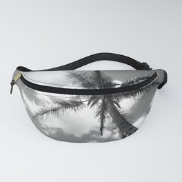Tropical Palm Trees Black and White Fanny Pack