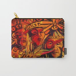 Indigenous Inca Tribes People portrait painting by Ortega Maila Carry-All Pouch | Ecuador, Machupicchu, Quito, Chichenitza, Mexico, Nicaragua, Painting, Temple, Mayan, Mexican 