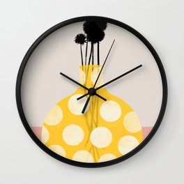 gatherings 5 Wall Clock | Curated, Homedecor, Colou, Surfacepatterndesign, Collage, Alive, Printmaking, Nature, Modern, Bold 