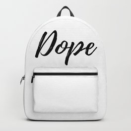 Dope Backpack | Black And White, Pattern, Trending, Digital, Topselling, Urban, Dope, Cool, Stencil, Slang 