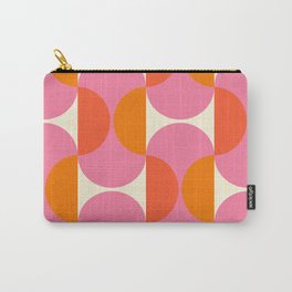 Capsule Sixties Carry-All Pouch | 60S, Color, Orange, Abstract, Sixties, Pattern, Modern, Curated, Graphicdesign, Pink 
