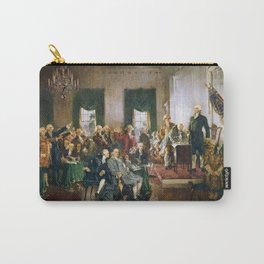 Scene at the Signing of the Constitution of the United States - Howard Chandler Christy Carry-All Pouch | Painting, Capitolbuilding, Politician, Americanpresident, Uspresident, Independencehall, Alexanderhamilton, President, Georgewashington, Benjaminfranklin 