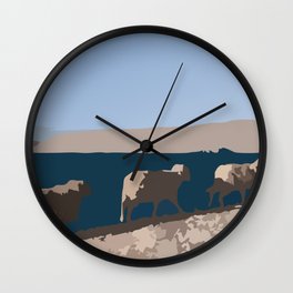 MONKEYS Wall Clock | Funny, Lol, Avantgard, Island, Meme, Digital, Crazy, Art, Joy, Artsy 