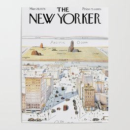 Famous New Yorker Covers Poster