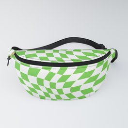 Green checkers Fanny Pack