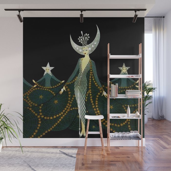 Wallpaper Art Deco Design Queen Of The Night Wall Mural By Patriciannek HD