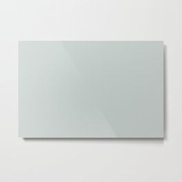 Ultra Soft Pastel Slate Blue Green Solid Color Parable to Valspar Northern Sky 5001-3B Metal Print | Solidcolor, Solid, Plain, Painting, Minimalist, Graphic Design, Graphicdesign, Color, Simple, Nature 