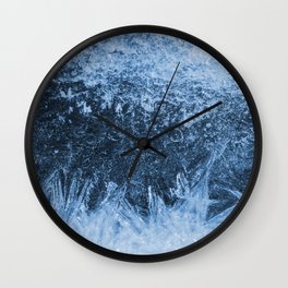 Ice Winter Pattern Wall Clock