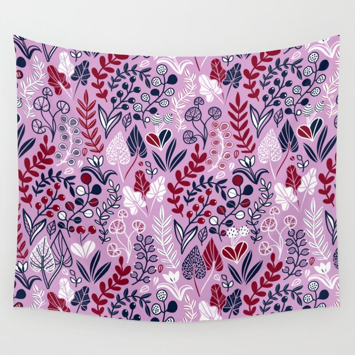 Floral meadow Wall Tapestry by annaalexeeva Society6