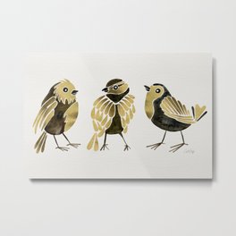 24-Karat Goldfinches Metal Print