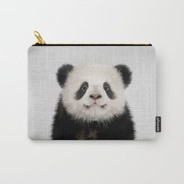 Panda Bear - Colorful Carry-All Pouch | Black And White, Zoo, Woodlands, Nature, Wildlife, Panda, Cute, Baby, Minimal, Children 