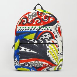 Birth of Universe Backpack | Pencil, Coral, Pattern, Watercolor, Digital, Abstract, Drawing, Illustration, Oil, Life 