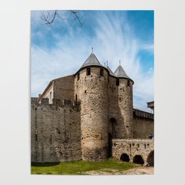 Carcassonne France Tourism Ancient Travel City Poster