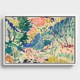 Henri Matisse Landscape at Collioure Framed Canvas