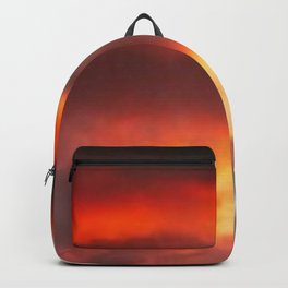 Sunset Backpack | Majestic, Fire, Photograph, Ominous, Heaven, Scenic, Climate, Storm, Glow, Unreal 