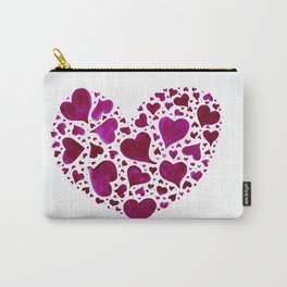 Heart Carry-All Pouch | Painting, Heart, Abstract, Watercolor, Hearts, Valentaine 