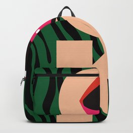 Ok! typograhy Backpack | Stripe, Pop Art, Digital, Text, Green, Poptypography, Pattern, Lips, Graphic, Typography 