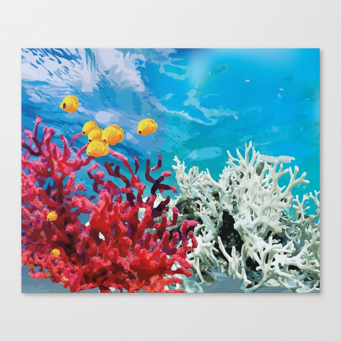 Coral reef Leinwanddruck