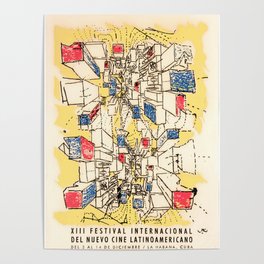 oude Cuba Advertising Poster Latin American Cinema Festival Matta Poster