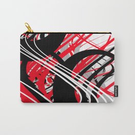 life silver white red black abstract geometric digital painting Carry-All Pouch | Pattern, White, Art, Rojo, Black, Geometric, Silver, Modern, Abstracto, Arte 