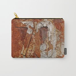 Very old rusty metal wall surface Carry-All Pouch | Seventy, Paint, Rough, Metalwall, Metalsheet, Grungy, Textured, Surface, Wall, Metal 