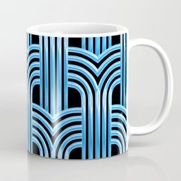 McCool Blue 3-D Graphic Design Pattern Coffee Mug | Artsygiftitems, Coolbluepattern, Luxuryblueart, Trendybluepattern, Graphicdesign, 3 Dartgifts, Sophisticatedart, Contemporaryart, Artsyproducts, Elegantblueart 