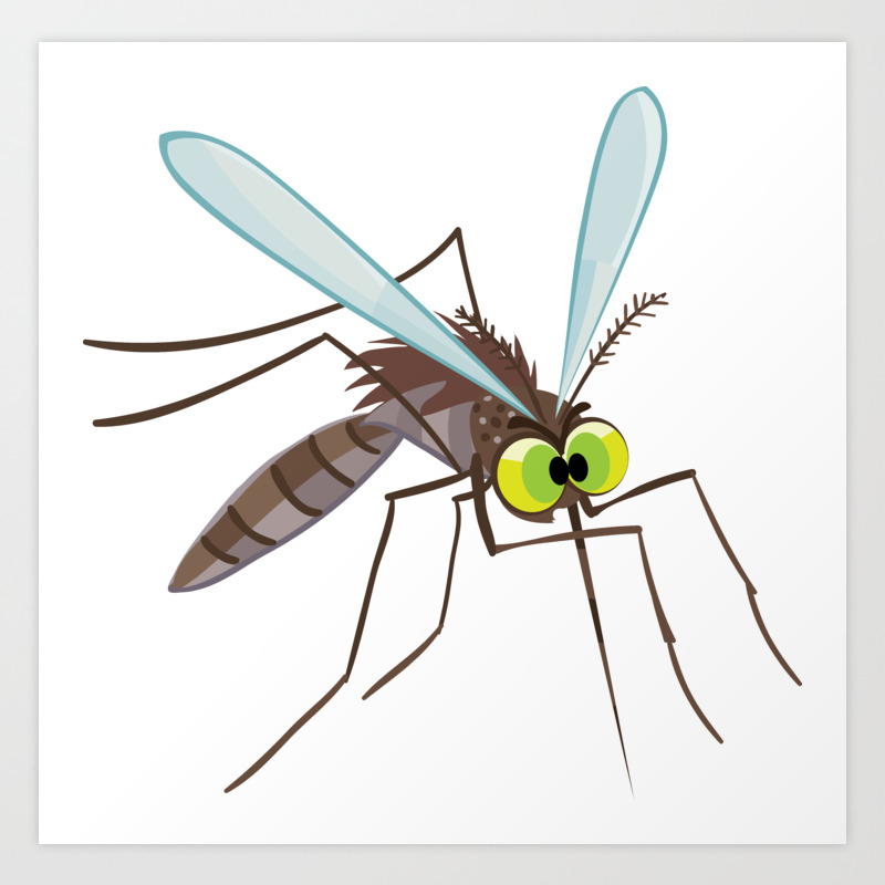 angry mosquito Art Print by Dux Pavlic | Society6