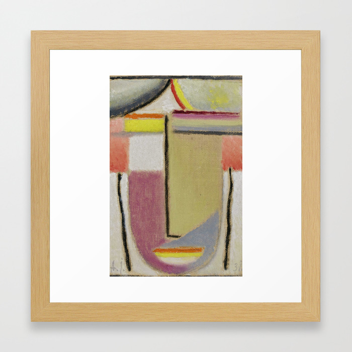 Alexej Von Jawlensky 1864 1941 Small Abstract Head Framed Art