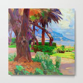 Carl Moll Cote d'Azur Metal Print | Frenchriviera, Landscape, France, Carlmoll, Painting 