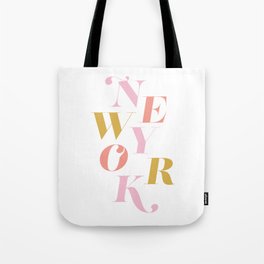 Haute Leopard New York Graphic Souvenir with Typography Artwork Tote Bag