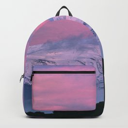 Veleta mountain. Pink sunset Backpack | Purple, Sky, Anture, Nationalpark, Naturalpark, Sunrise, Photo, Digital, Forest, Color 