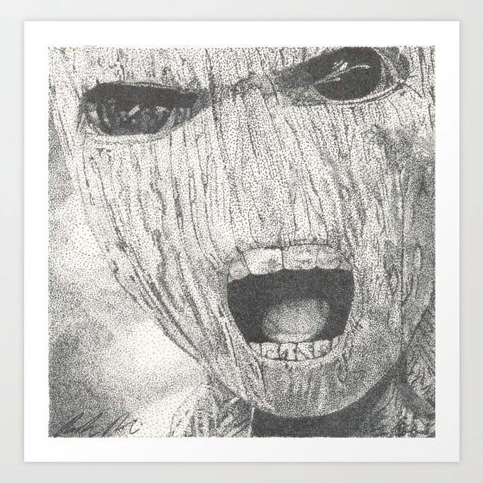Babygroot Pointillism Art Print By Paopaoriver Society6