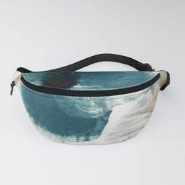 Teal Poppies Fanny Pack
