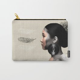 Fear of Falling Carry-All Pouch | Graphicdesign, Weightlessness, Women, Digital, Surreal, Beauty, Birds, Angel, Wings, Fear 