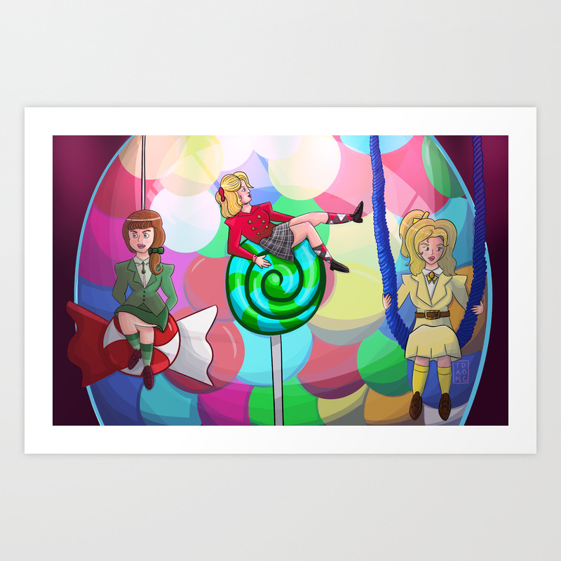 Heathers Candy Store Art Print By Tand0c Society6