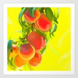 Peach season Art Print