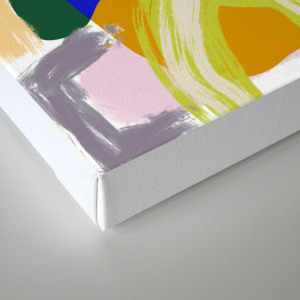 Shapes And Layers No 20 Abstract Painting Olive Green Blue