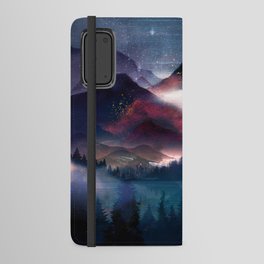 Mountain Lake Under the Stars Android Wallet Case