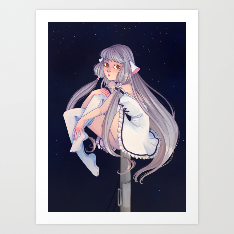 Wallpaper Chi Chobits Art Print By Themeltingmoon Society6 For iPhone Free