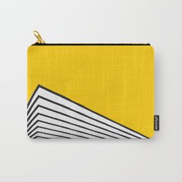 Minimal geometric yellow black modern Carry-All Pouch | Minimalist, City, Comic, Minimal, Digital, White, Vector, Concept, Modern, Abstract 