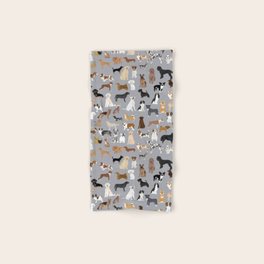 towel with dog print