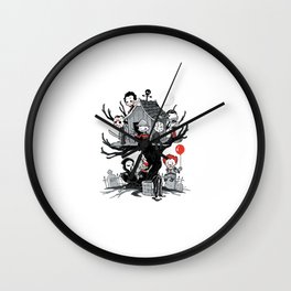 Horror Clubhouse Wall Clock