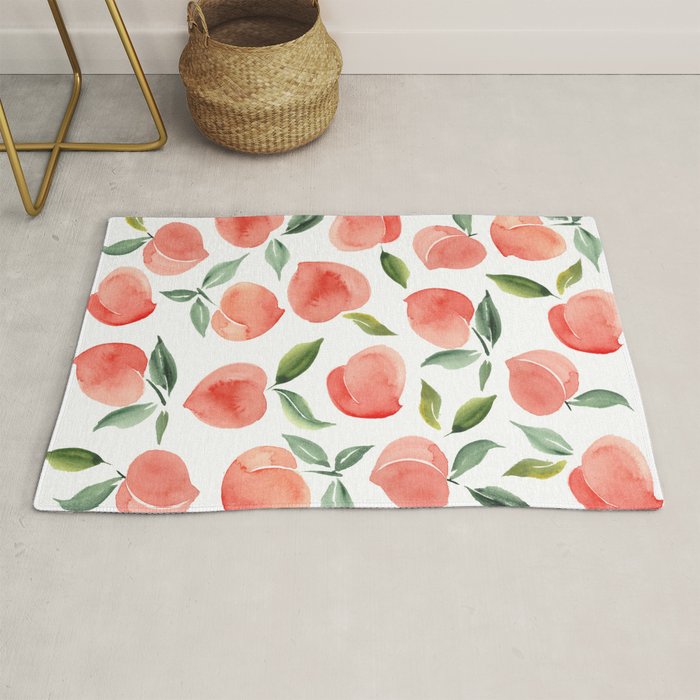 peaches Rug by Summer Sun Home Art Society6