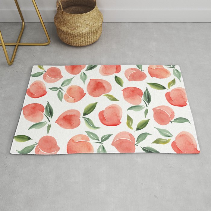 peaches Rug by Summer Sun Home Art Society6