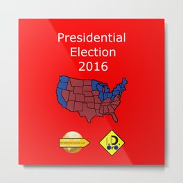 2016 Presidential Elecion Metal Print | Digital, 2016Campaign, Democrats, 2016Presidentialelection, Popularartist, Figurative, 2016Vote, Independents, Graphicdesign, Republicans 
