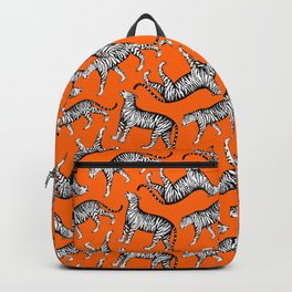 Tigers (Orange and White) Backpack | Pantheratigris, Panther, Felines, Wildlife, Orange, Animal, Bright, Pop, Art, Cats 