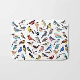 Birds Badematte | Nature, Graphicdesign, Digital, Animal, Illustration 