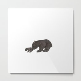Anisue's Wombat. Metal Print | Digital, Graphicdesign, Graphite, Family, 3Dcharacter, Character, 3D, Wombat, Characterdesign, Charaterart 